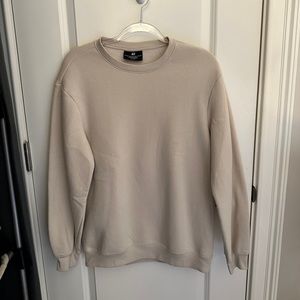 men’s Small H&M cream beige tan crewneck sweater
